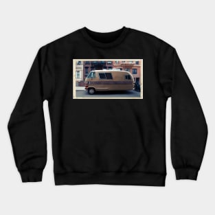 Very odd trailer / mobile home in the streets of the Lower East Side, NYC Crewneck Sweatshirt